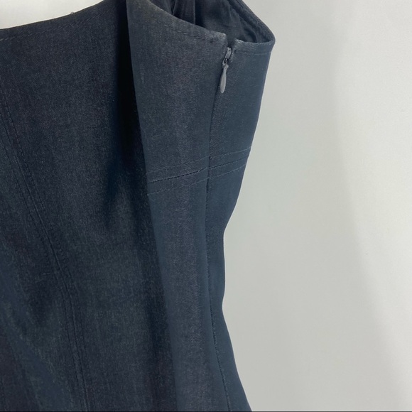 Tahari Dark Gray Sleeveless Sheath Dress Womens 10 - Picture 5 of 9